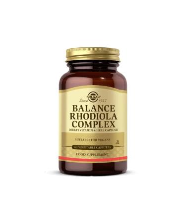 Solgar Balance Rhodiola Complex 60 Capsules - Alliavital.com