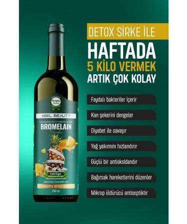AselBeauty Bromelain Helps Keep You Full Weight Loss Pineapple Detox Form Vinegar Slimming1