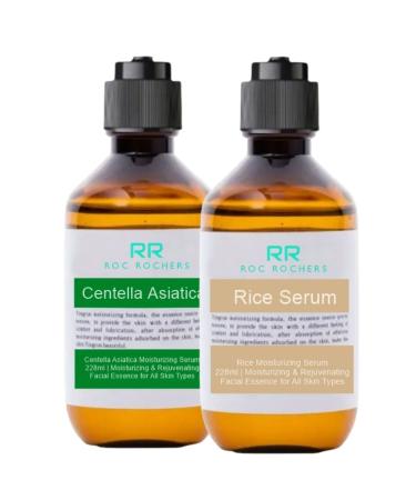 roc rochers 220 ml Centella Asiatica (Gotu Kola) Serum + 220 ml Rice Serum