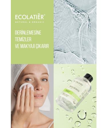ECOLATIER Micellar Water for Oily Skin Make-up Remover Water Moisturizing Regenerator 400 ml - Buy Online on GoSupps.com