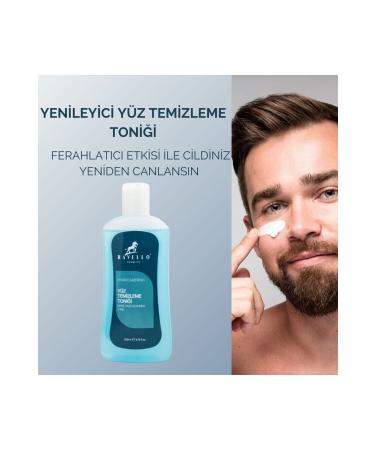 RAVELLO Men's Face Cleansing Tonic Menthol 200ml - Buy Online on GoSupps.com