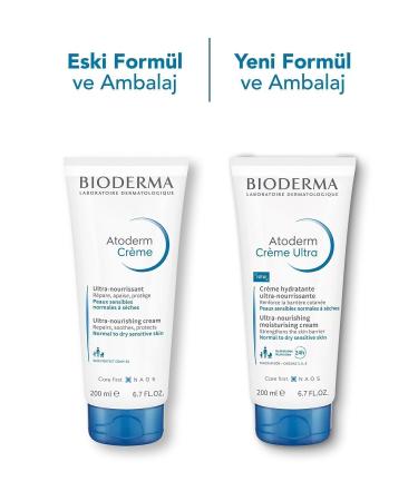 Bioderma Atoderm Cream Ultra Moisturizing Face and Body Care Cream for Normal and Dry Skin 200 ml - Buy Online on GoSupps.com