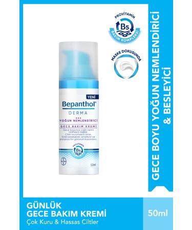 Bayer Derma Intensive Moisturizing Night Face Care Cream 50ml - Buy Online on GoSupps.com