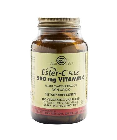 Solgar Ester-c Plus 500 Mg 100 Capsules