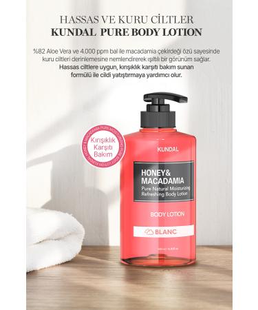 Kundal Moisturizing and Nourishing Body Lotion Kundal Honey & Macadamia Pure Body Lotion 500ml (Blanc) - Buy Online on GoSupps.com