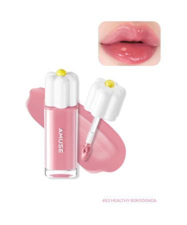 Amuse Dew Tint - Natural Shine and Moisture Fruity Lip Tint 4g #03 HEALTHY BOKSOONGA