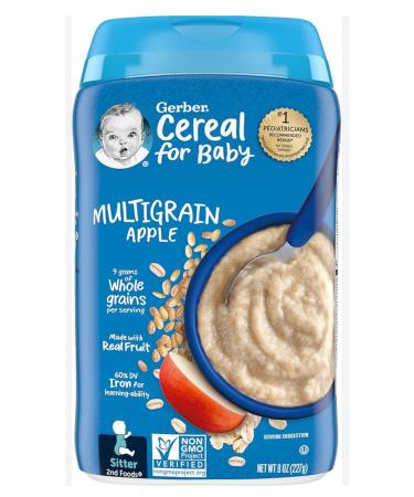 Gerber Multigrain Apple 227 Gr.