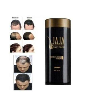 Jaja Fibers Hair Thickener Topik 50 Gr Hair Concealer Black -black Fiber