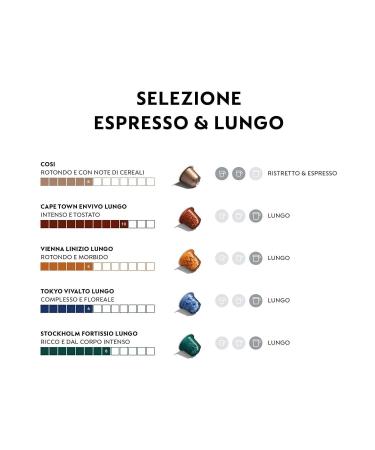 Nespresso Espresso & Lungo Selections 10 Boxes 100 Capsules - Buy Online on GoSupps.com