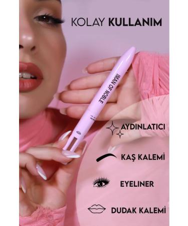 MUJGAN 4 in 1 Makeup Pencil Eyeliner Eyebrow Pencil Lip Pencil and Highlighter - Buy Online on GoSupps.com