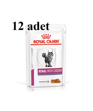 Royal Canin Veterinary Renal Chicken Cat Canned Food 85 gr x 12 PIECES