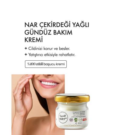 Fermente Mutfa m Day Care Cream 29 Ml- 0 Natural Brightening Effective Moisturizing Pomegranate Seed & Shea Oil Cream