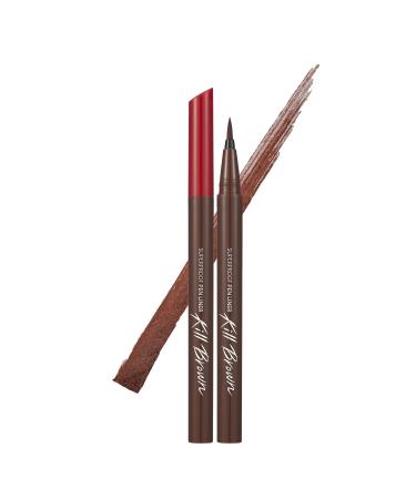 CLIO Sponge-Tipped Waterproof Pencil Eyeliner Clio Superproof Pen Liner Kill Brown (04 Maroon Brown)