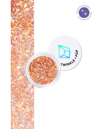 Twinkle Pop Multi-Purpose Gel Glitter with Intense Glitter Content Twinkle Pop Jelly Glitter (#5 Coral Banzzak)