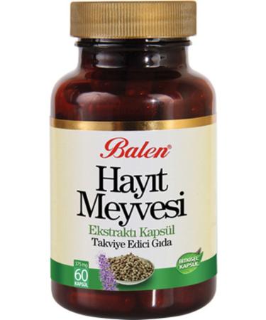 Balen Stomach and Intestinal Gas Reliever Chaste Tree 375mg 60 Capsules