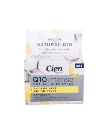 Cien Q10 Anti-Aging Day Cream With UV Filter And Vitamin E 50 Ml