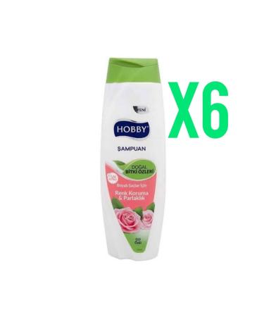 Hobby Rose Essence Shampoo for Dyed Hair 600ml 6 Pieces