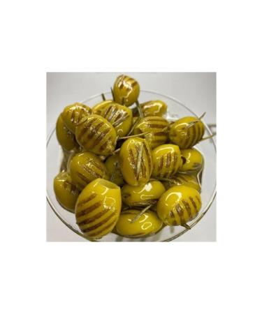 Grilled Special Roasted Green Olives (1KG) 1000gr - Buy Online on GoSupps.com