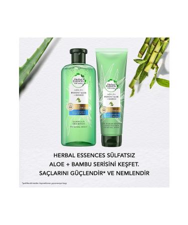 Herbal Essences Aloe Power Bamboo Sulfate Free Shampoo 380 ml - Buy Online on GoSupps.com