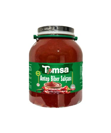 Tomart Tomsa Home Type G.antep Boiling Method Hot Pepper Paste Glass*pet 2800 gr