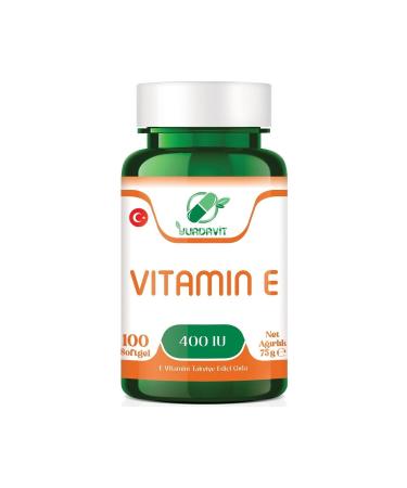 Yurdavit Vitamin E 400 Iu 100 Capsules Softgel