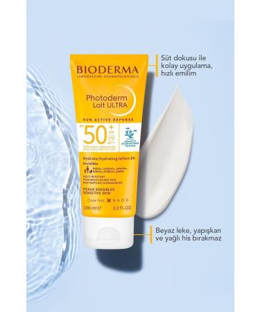 Bioderma Photoderm Lait Ultra SPF50+ High Protection Milk Form Face Body Sun Cream for All Skin 100 ml - Buy Online on GoSupps.com