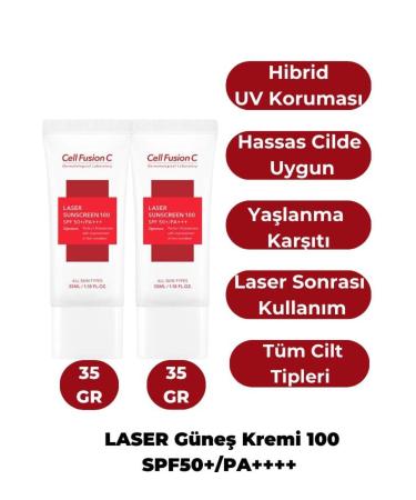 Cell Fusion C Laser Sunscreen 100 SPF50+/PA+++ 35ml+35ml Set - Buy Online on GoSupps.com