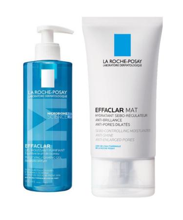 La Roche Posay Effaclar Gel 400 ml + La Roche Posay Effaclar Matte Anti-Shine Moisturizer 40 ml