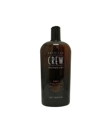 American Crew 3in1 Men's Shampoo Conditioner Body Gel 1000ml