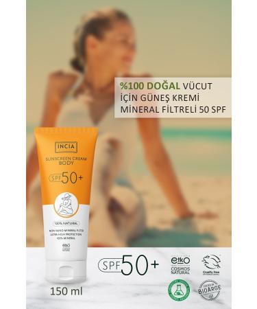 INCIA 0 Natural Body Sun Cream Anti-Spot Mineral Filter High Protection SPF50 UVA UVB 150 ml - Buy Online on GoSupps.com