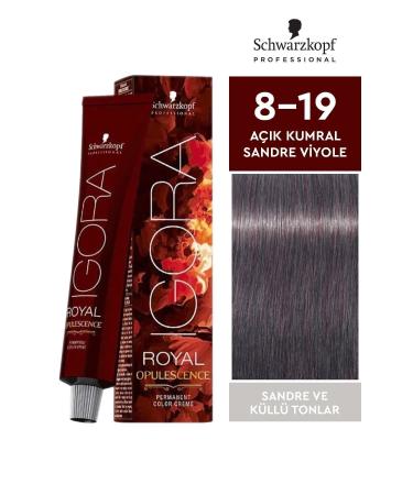 Igora Royal Opulescence 8-19 Light Blonde Sandre Violet Hair Dye 60ml