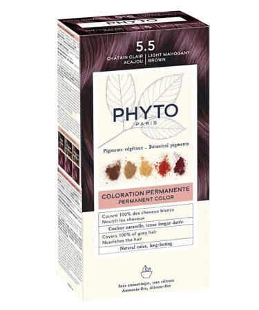 Phyto Color Herbal Hair Dye - 5.5 Light Chestnut Akaju