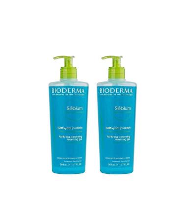 Bioderma Sebium Foaming Gel - Cleansing Gel for Mixed & Oily Skin 500 Mlx2 8699956510460