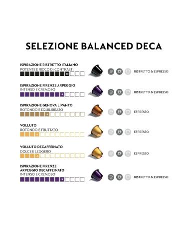 Nespresso Decaf Balanced Collection 10 Boxes (100 CAPSULES) - Buy Online on GoSupps.com