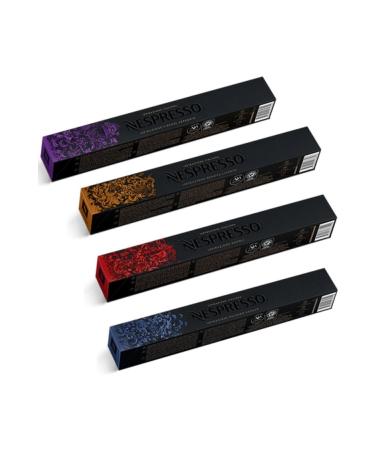 Nespresso Napoli Firenze Arpeggio Palermo Kazaar and Genova Livanto Capsule Coffee 10 Pieces (Set of 4)