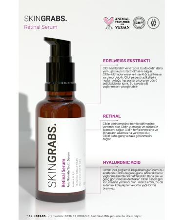 SkinGrabs.Skincare Organic Anti-Wrinkle Retinal Youth Serum (ANTI - WRINKLE RETINAL YOUTH SERUM) - Buy Online on GoSupps.com