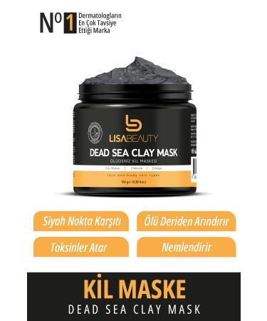Lisa Beauty Charcoal Purifying Anti-Blackhead Pore Tightening Brightening Clay-Charcoal Mask