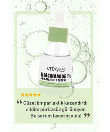VITAYES Pore Tightening Niacinamide and Hyaluronic Acid Skin Barrier Strengthening Skin Serum - Buy Online on GoSupps.com