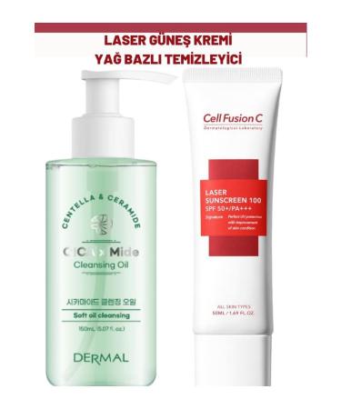 Cell Fusion C Laser High Protection Sunscreen and Dermal Oil-Based Cleanser for All Skin Types