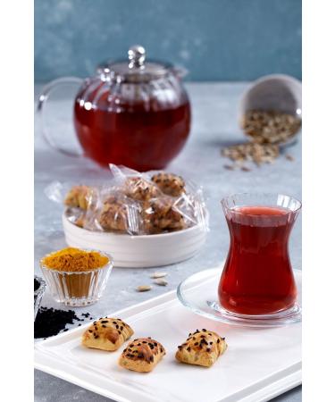 LOQO Black Cumin Coated Sunflower Seeds Turmeric Mini Cookies 1 KG (Individually Packaged)