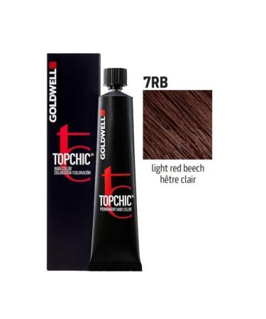 GOLDWELL 7rb Medium Blonde Red Brown Topchich Permanent Hair Dye 60 ml