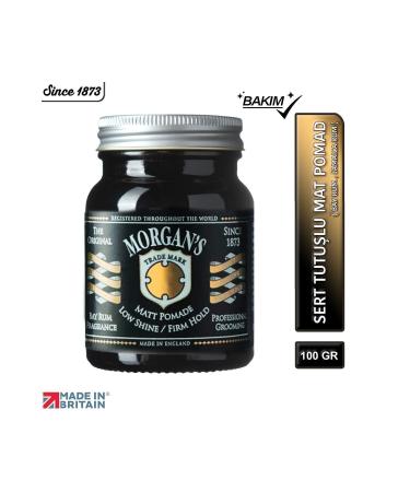 Morgan's Pomade Morgan's Bay Rum Matt Pomade - Hard Hold Matte Pomade 100gr - Buy Online on GoSupps.com