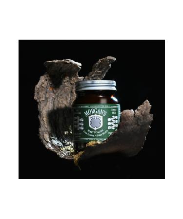 Morgan's Pomade Morgan's Low Shine Hard Hold Matte Hair Styling Pomade (GREEN LABEL) 100gr - Buy Online on GoSupps.com