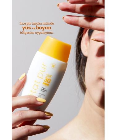 Etat Pur Protective Mineral Fluid SPF30 0 Mineral Filter Face Sunscreen 40ml Light Wheat and Dark Skin - Buy Online on GoSupps.com