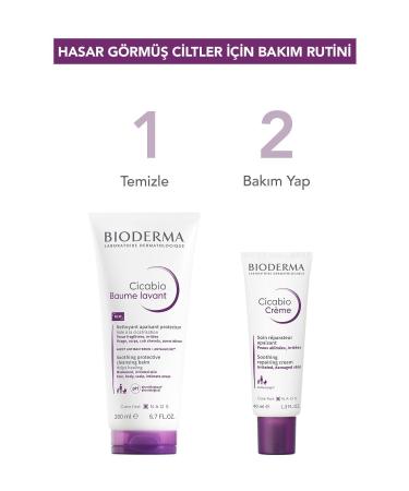Bioderma Cicabio Cleansing Balm Repairing Balm Textured Cleanser for Damaged Skin 200 ml - Buy Online on GoSupps.com