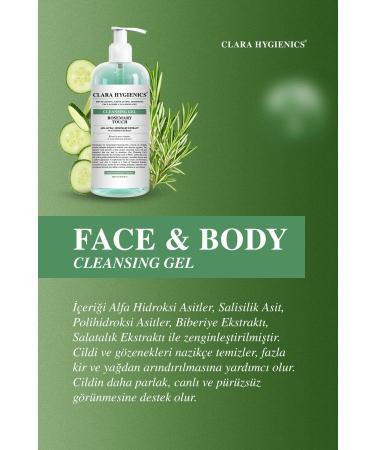 Clara Hygienics Rosemary Touch Dead Cell Remover Face and Body Cleansing Gel 400ml Vegan Skin Tone Equalizer - Buy Online on GoSupps.com