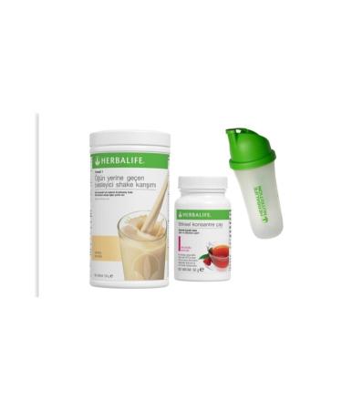 Herbalife Vanilla Shake Raspberry 50g Tea Shaker