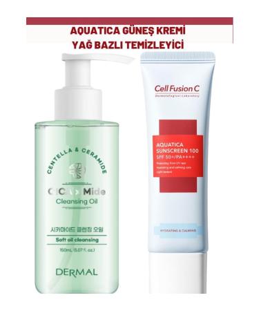 Cell Fusion C Aquatica High Protection Sunscreen and Dermal Oil-Based Cleanser for All Skin Types
