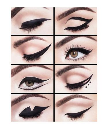 EDA LUXURY BEAUTY Ultra Thin Felt Tip Eyeliner Black Shiny Waterproof Liquid Eyeliner Vegan Precision Eye Liner - Buy Online on GoSupps.com