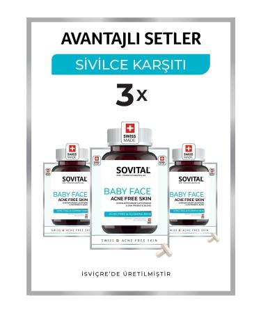 SOVITAL BABY FACE ACNE ANTI-SPOTS & ANTI-AGING 3X90 CAPSULES